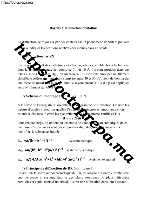 Cours Cristallographie SMP S4 PDF (2022) - OctoPrepa (1)