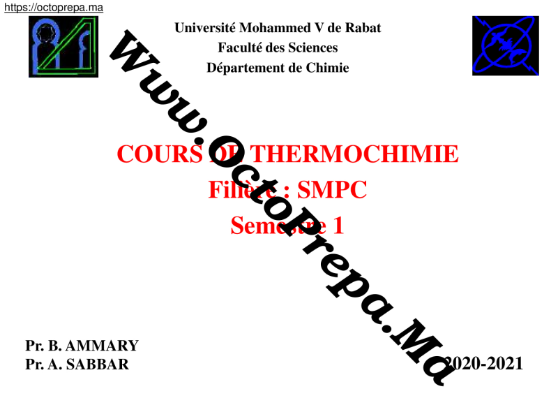 Cours de Thermochimie (SMPC-S1) 2020-2021 pdf - octoprepa (1)