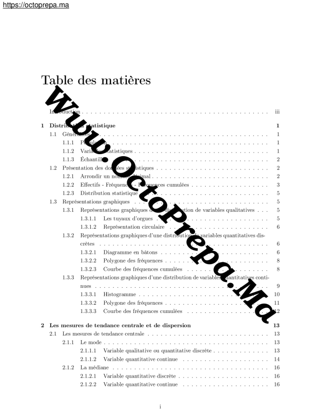 Cours | Statistique Descriptive SMI S3 (2020) - octoprepa (2)